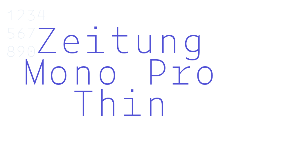 Zeitung Mono Pro Thin-font-download