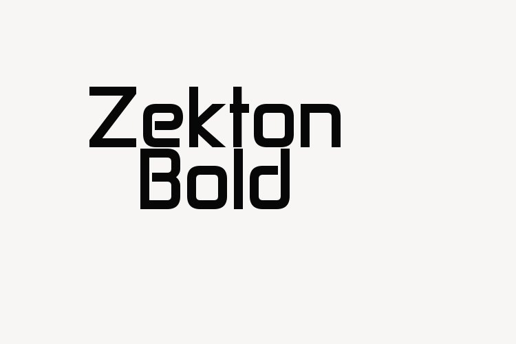 Zekton Bold font download