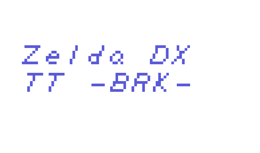 Zelda DX TT -BRK- Font Download