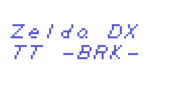 Zelda DX TT -BRK- Font Download