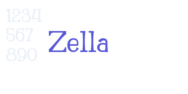 Zella font free