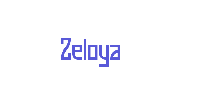 Zeloya Font Download