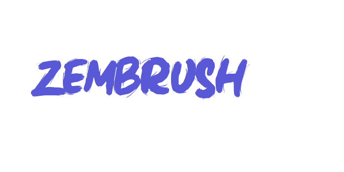 Zembrush Font Download