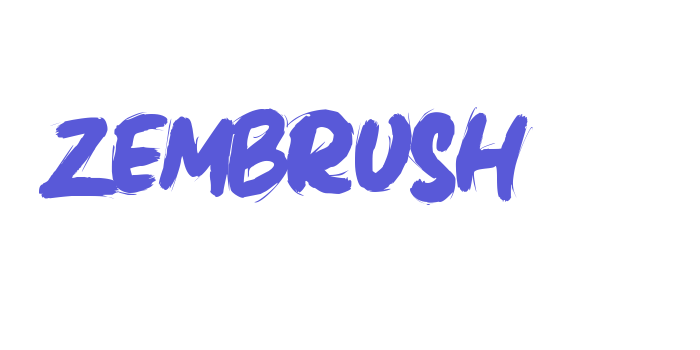 Zembrush Font