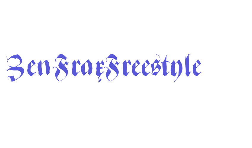 ZenFraxFreestyle Font Download