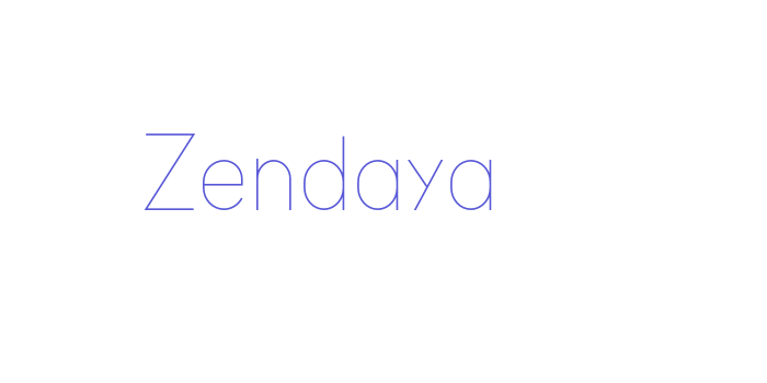 Zendaya Font