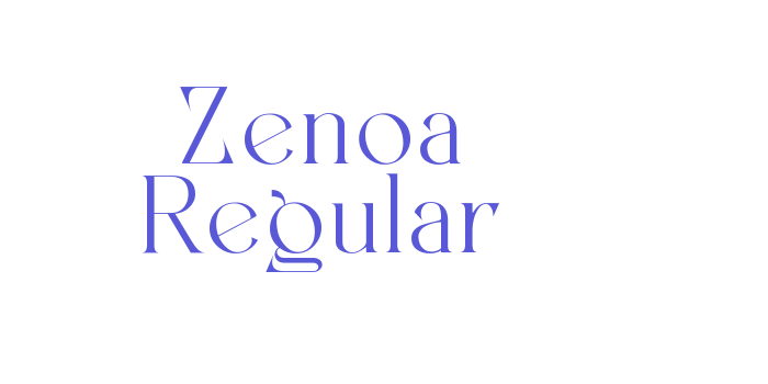 Zenoa Regular Font Download