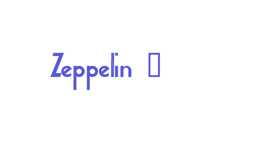 Zeppelin 2 Font