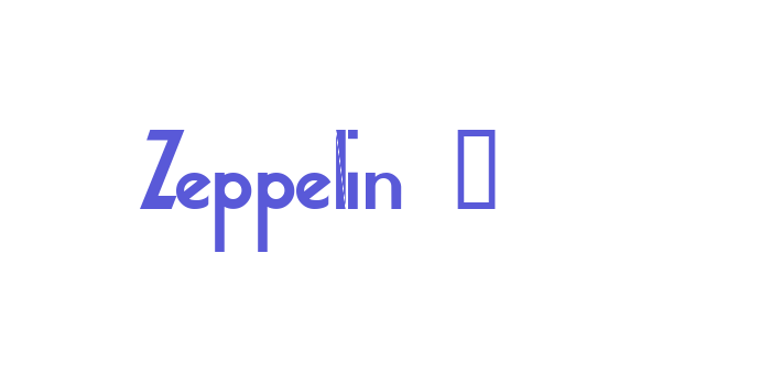 Zeppelin 2 Font Download