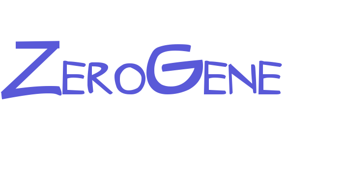 ZeroGene Font