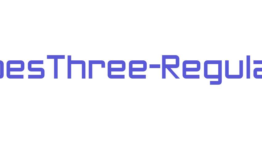 ZeroesThree-Regular Font