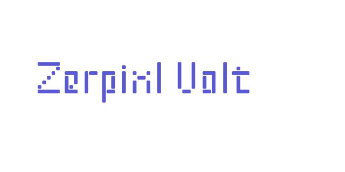 Zerpixl Volt Font Download