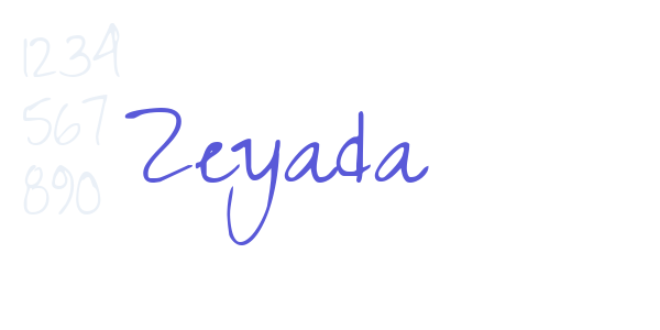 Zeyada font free