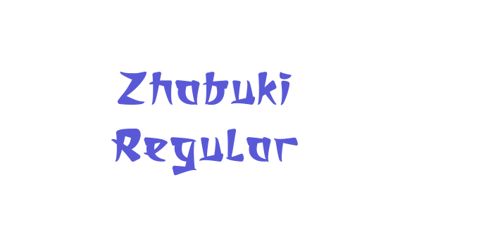 Zhabuki Regular Font Download