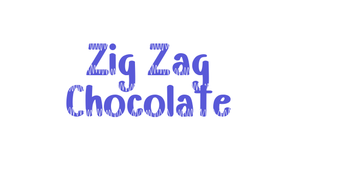 Zig Zag Chocolate Font Download