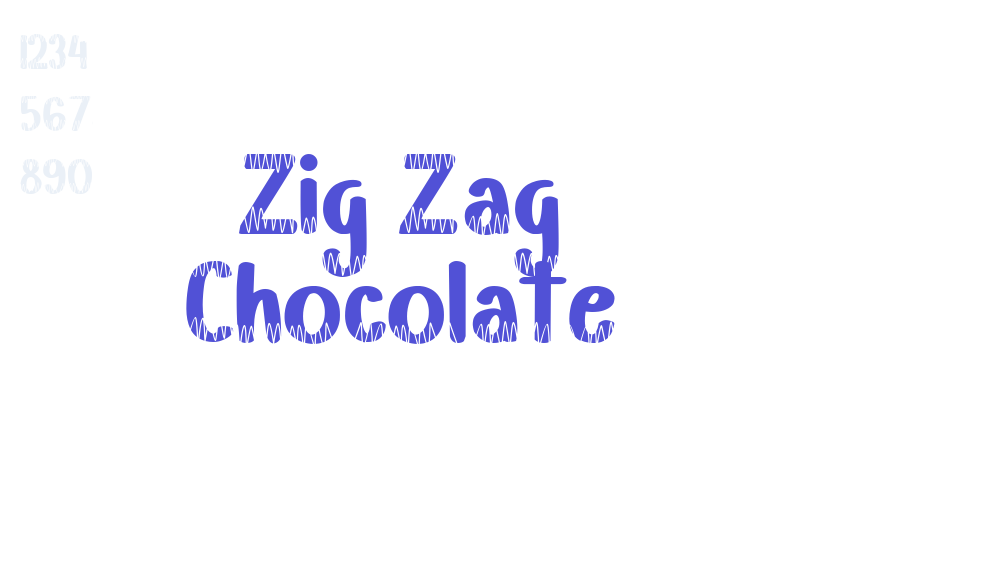 Zig Zag Chocolate-font-download