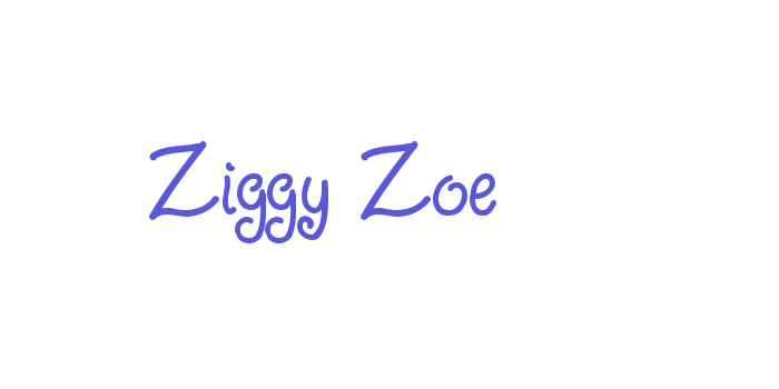 Ziggy Zoe Font