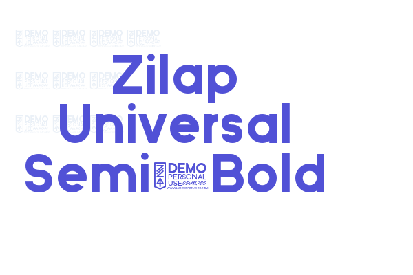 Zilap Universal Semi-Bold Font Download