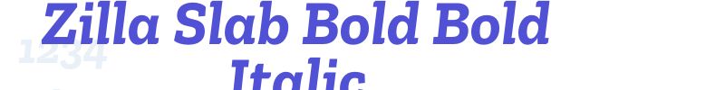 Zilla Slab Bold Bold Italic-font