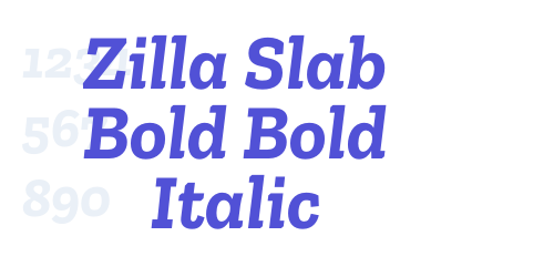 Zilla Slab Bold Bold Italic-font-download