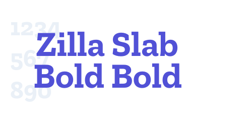 Zilla Slab Bold Bold-font-download