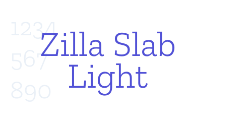 Zilla Slab Light-font-download