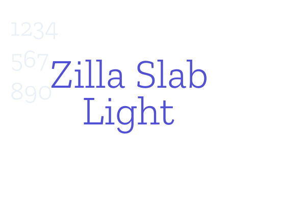 Zilla Slab Light