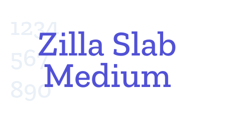 Zilla Slab Medium-font-download