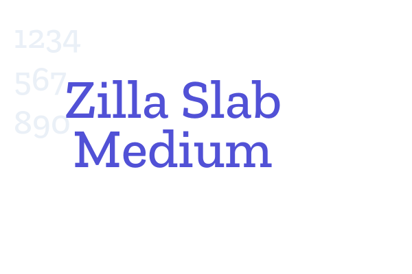 Zilla Slab Medium
