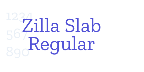 Zilla Slab Regular-font-download