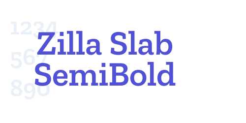 Zilla Slab SemiBold-font-download