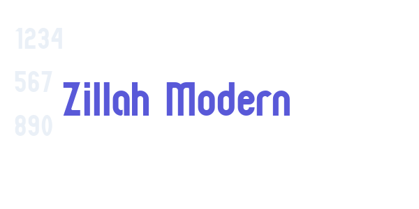 Zillah Modern font