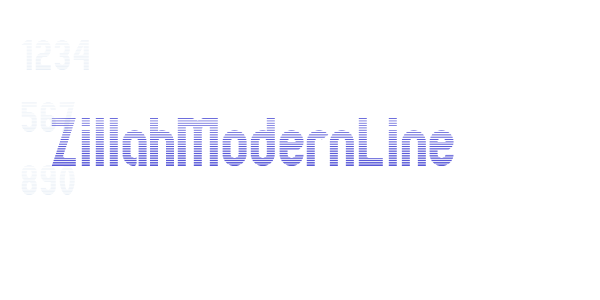 ZillahModernLine font