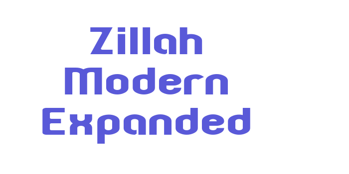 Zillah Modern Expanded Font Download