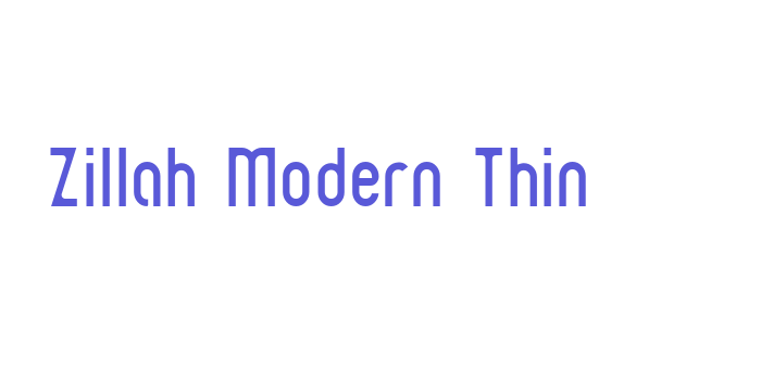 Zillah Modern Thin Font Download