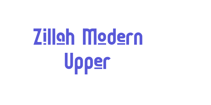 Zillah Modern Upper Font Download