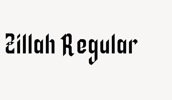 Zillah Regular Font