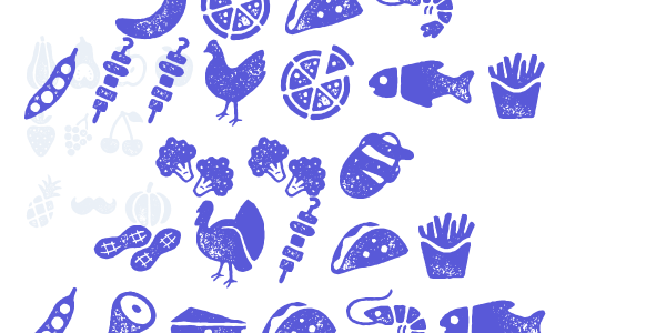 Zing Goodies BBQ Icons Grunge font free