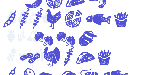 Zing Goodies BBQ Icons Grunge-font-download