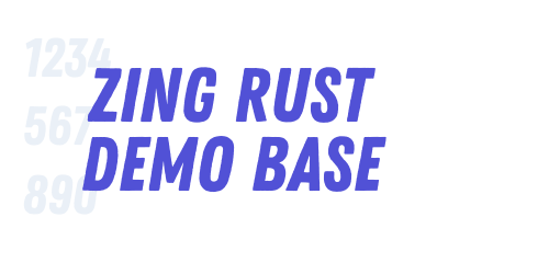 Zing Rust Demo Base-font-download