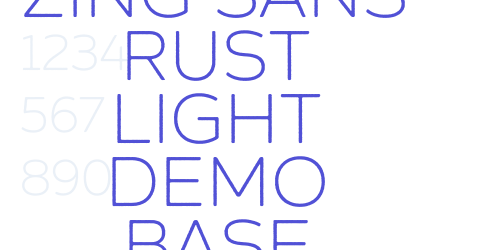 Zing Sans Rust Light Demo Base-font-download