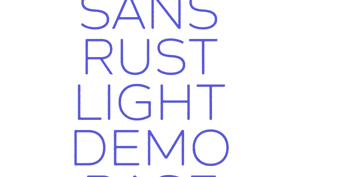 Zing Sans Rust Light Demo Base Font