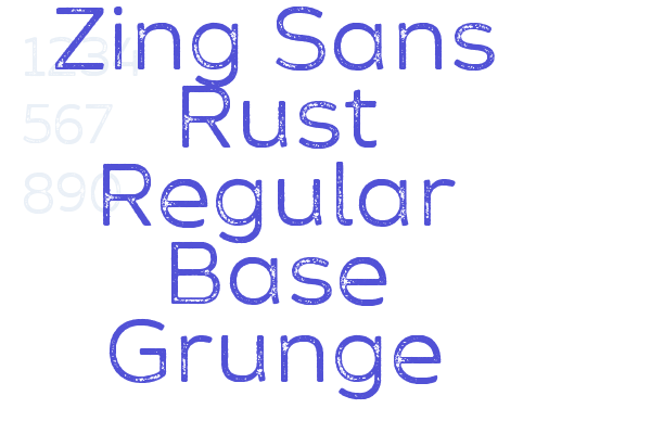 Zing Sans Rust Regular Base Grunge