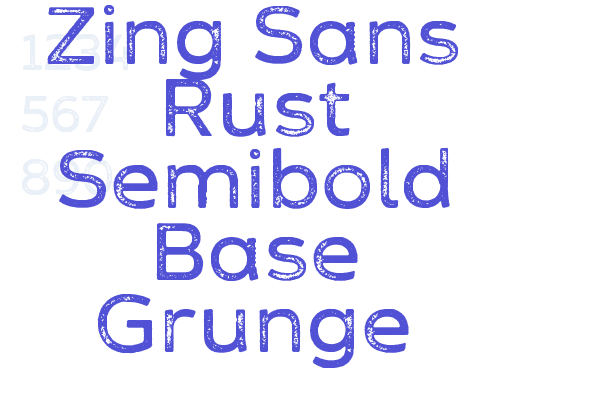 Zing Sans Rust Semibold Base Grunge