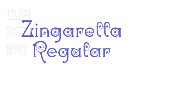 Zingarella Regular font