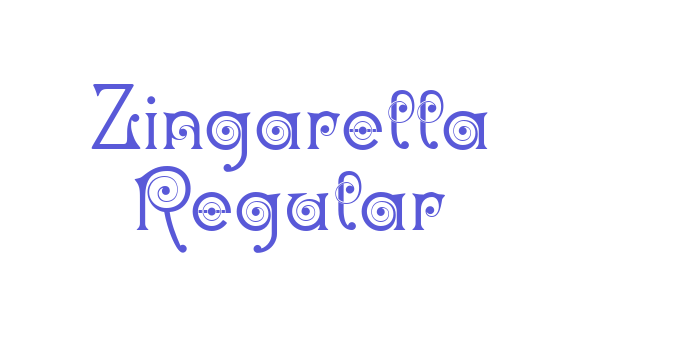 Zingarella Regular Font Download