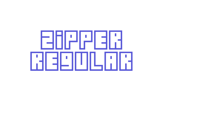 Zipper Regular Font Download