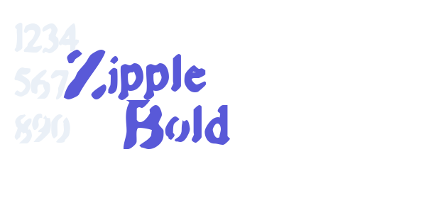 Zipple    Bold font free