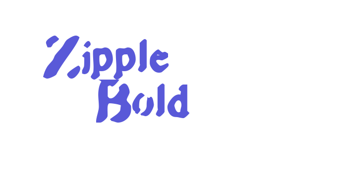 Zipple    Bold Font