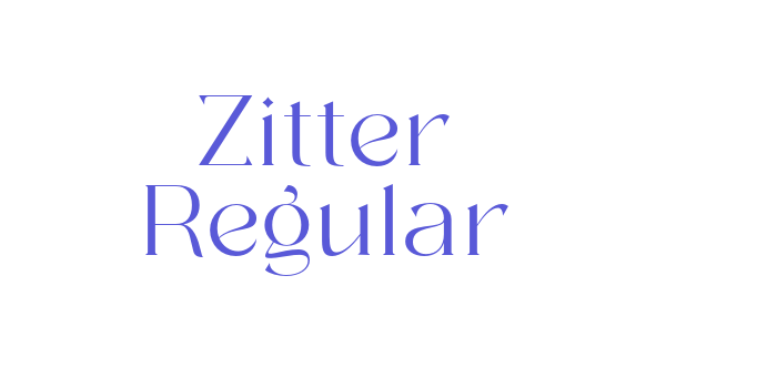 Download Zitter Regular Font